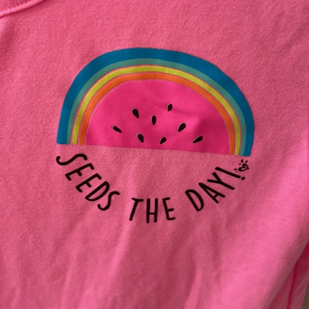 Justice Seeds the Day Tie Front Tee Sz 12